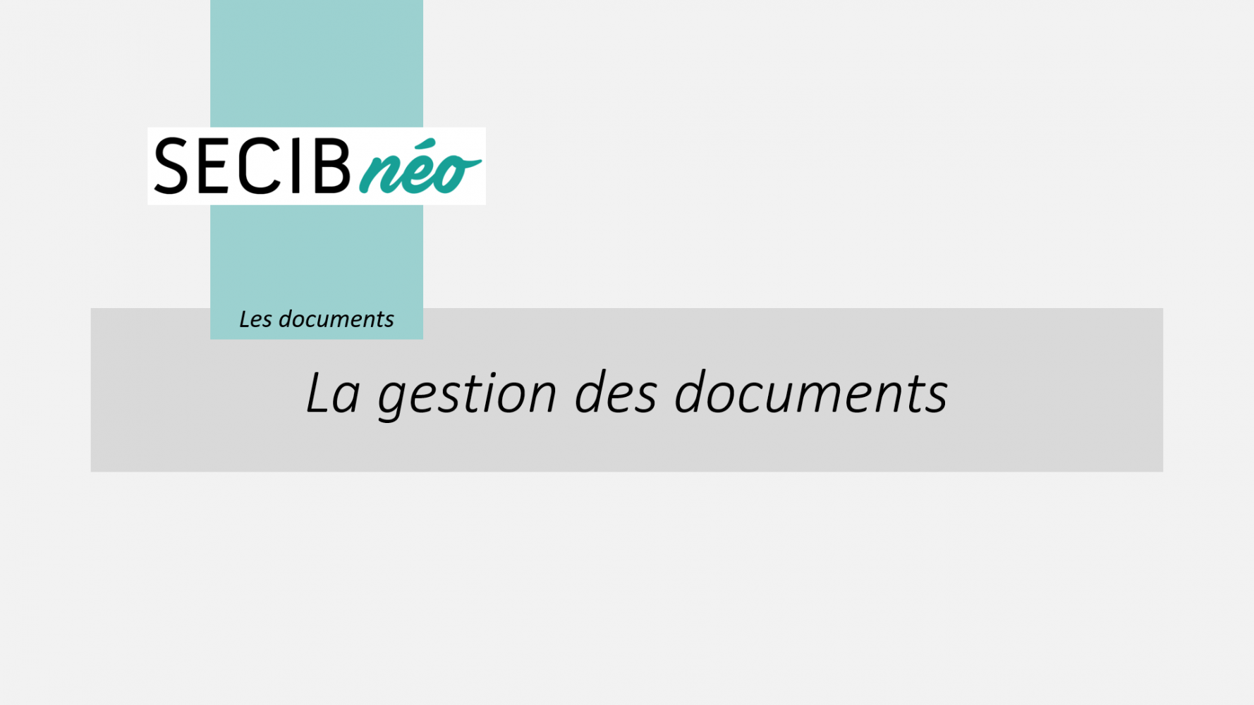 Les manipulations sur les documents