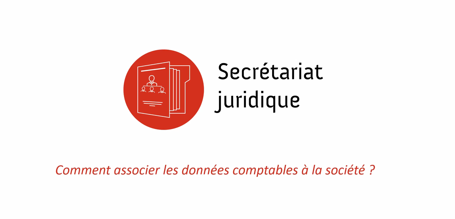 Module juridique - Comment associer les données comptables à la société ?